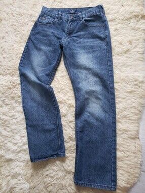Nat Nast Maverick Fit Jeans Men's 30x30 Dark Wash Straight Leg Denim Good Cond